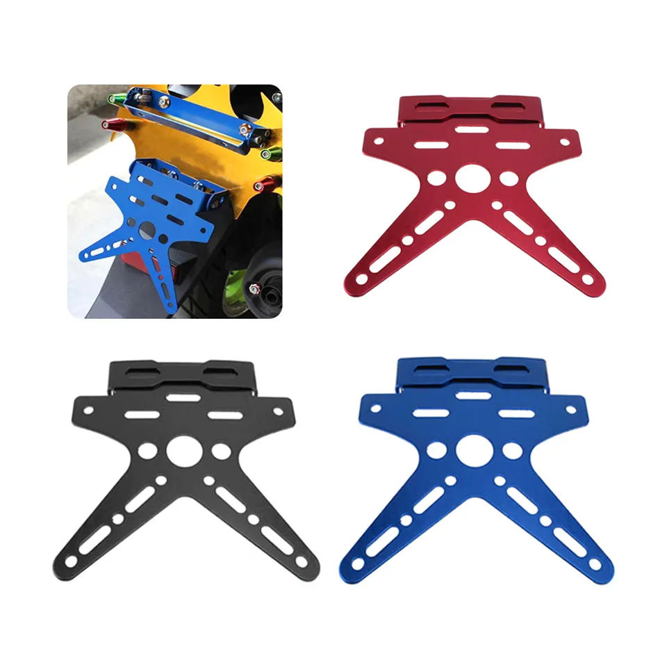 

License Plate Universal Motorcycle License Plate Holder Mount Bracket Adjustable Registrator Number Plate Cover