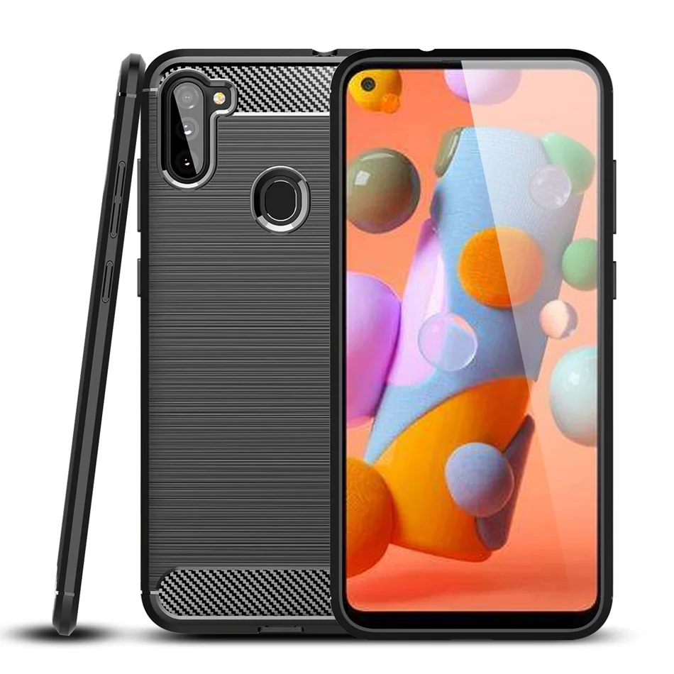 Чехол из углеродного волокна для Samsung Galaxy A50 чехол ТПУ телефона A70 360 полностью
