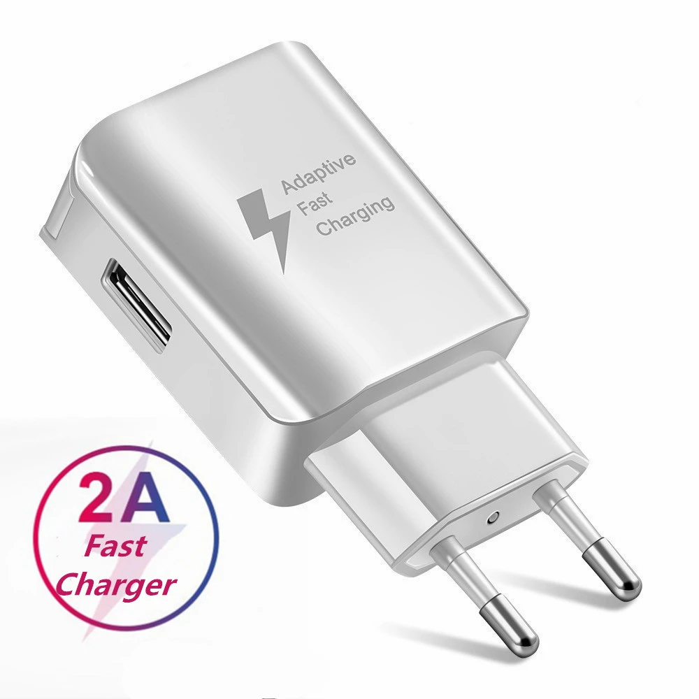 USB зарядное устройство для samsung Galaxy S9 S8 A50 A30 оригинальный чип 18 Вт Быстрая Зарядка