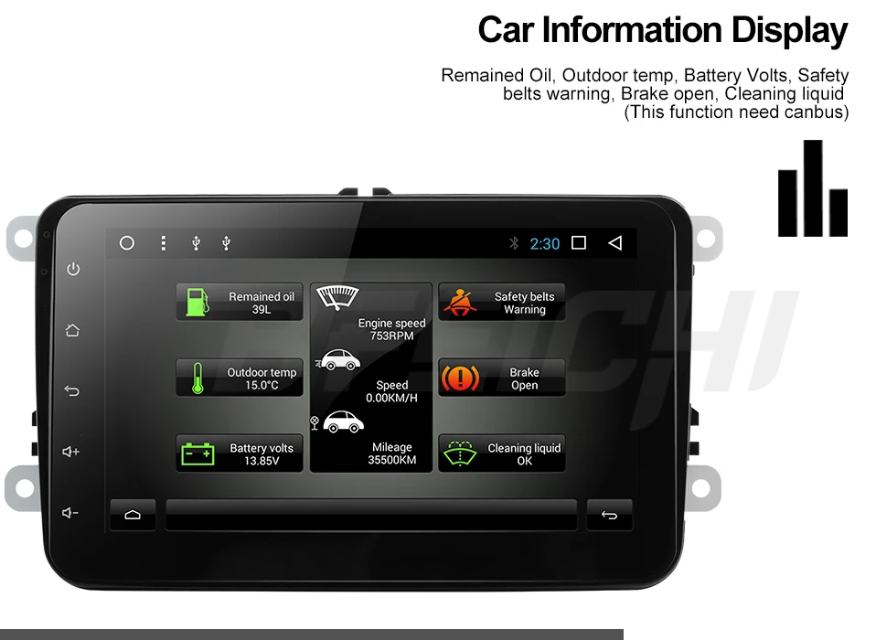 Flash Deal EU/RU Warehouse 2G android 9.0 car dvd player for VW polo golf passat tiguan skoda yeti superb rapid for skoda gps navi 2