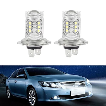 

2pcs 499 LED Car Fog Lamp H7 80W 6000K LED Daytime Running Light Bulbs Dipped Beam Headlight Bulbs Super White