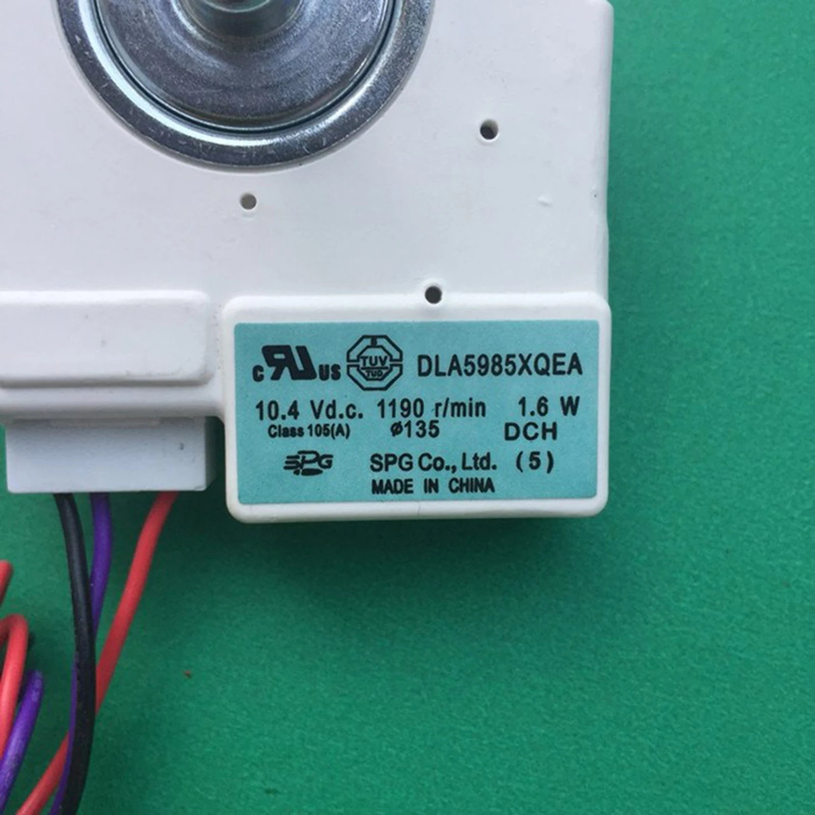 Midea용 DC 선풍기 모터, 브러시리스 교체 부품, DLA5985XQEA 냉장고 모터, DC 10.4V, 1.6W