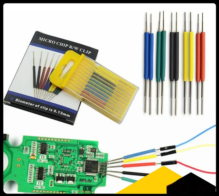 10pcs/set Micro IC Clamp SOP/SOIC/TSSOP/TSOP/SSOP/MSOP/PLCC/QFP/TQFP/LQFP/ SMD IC Test Chip Pin Mini Chips Adapter Socket electronic component original electronic component