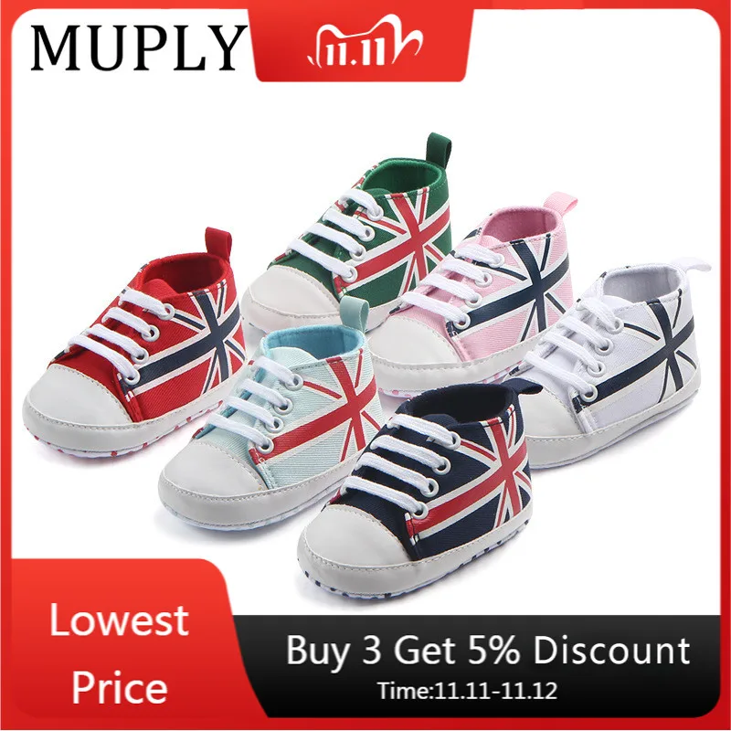 

New Canvas Sport Baby Shoes Newborn Boys Girls First Walkers Infantil Toddler Soft Sole Prewalker Sneakers For 0-18M