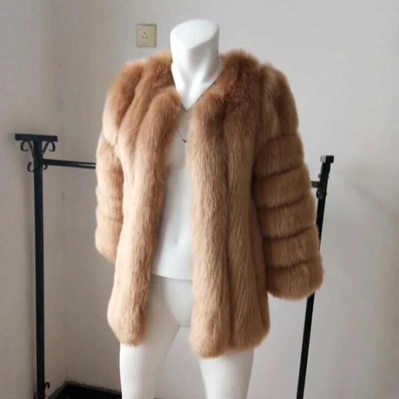 Winter warm Plush Teddy Coat Luxury Soft Fur Jacket Coat High Quality Women Thick Faux fur Coat