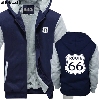 

Route 66 winter thick hoodies US Road Drive Historic Get Your Kicks Road Trip Classic Retro winter thick hoodiess jacket sbz1017