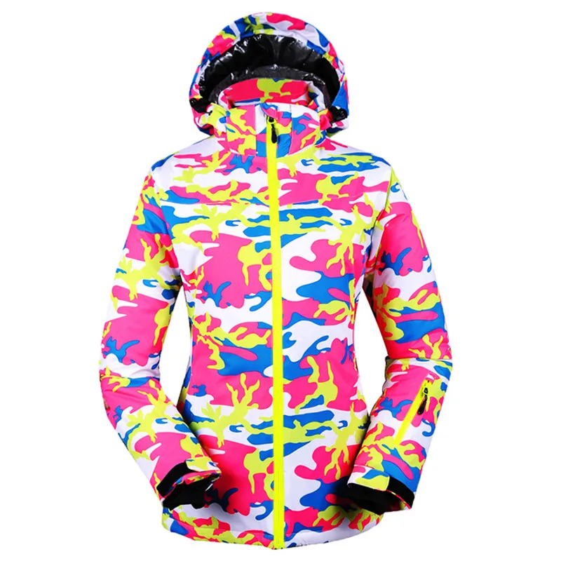 

Factory Direct Sales Arctic Queen Brand Waterproof Windproof Warm Fabric Jacket Women's Skiing And Snowboard Jacket 2 Color