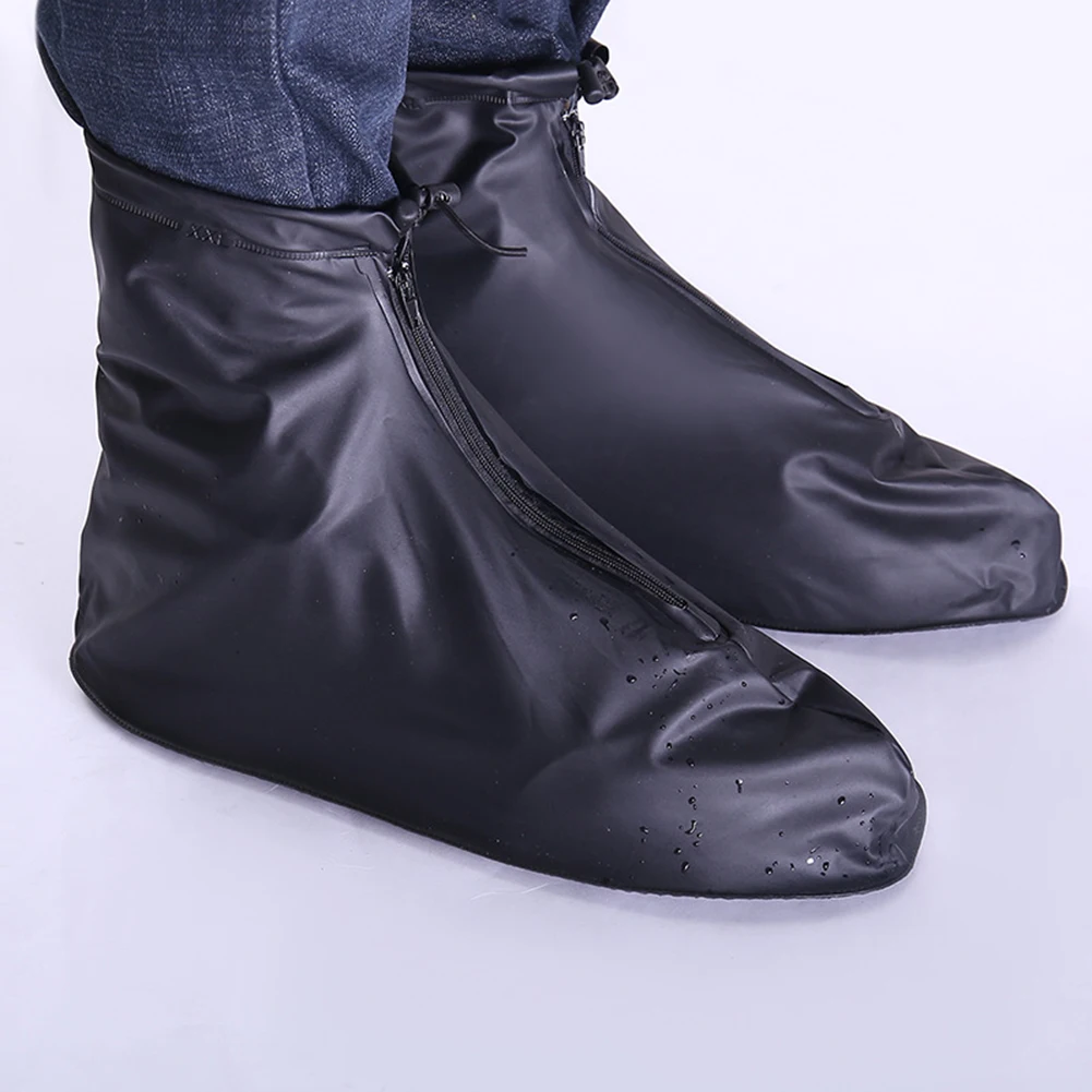 

Men Women Shoes Covers For Rain Flats Ankle Boots Cover PVC Reusable Non-slip Cover For Shoes With Internal Waterproof Layer
