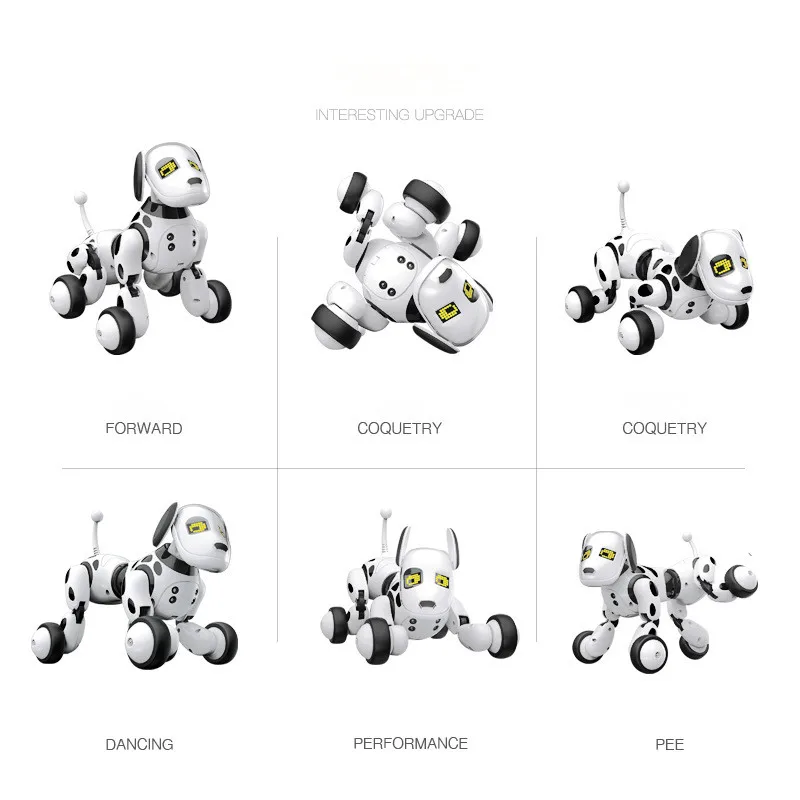 DIMEI 9007A умный робот собака 2,4 г беспроводной пульт дистанционного управления детская игрушка умный говорящий робот игрушка для собаки электронный подарок на день рождения питомца