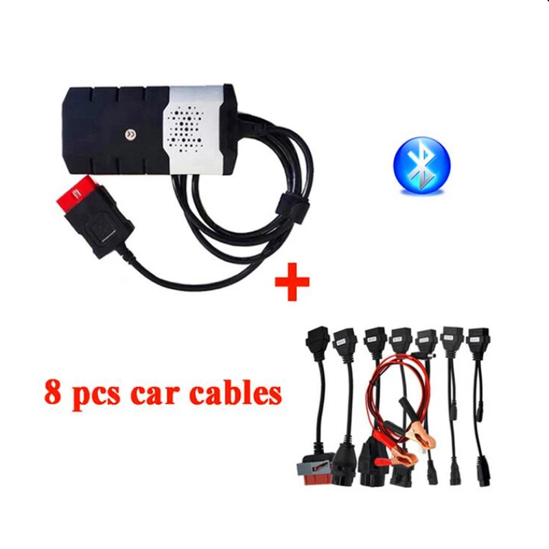 Новейший. R0/2015R3 с ключом для delphis VD DS150E C-D-P bluetooth автомобильный Грузовик vd tcs cdp pro для autocoms obd2 сканер - Цвет: with bluetooth