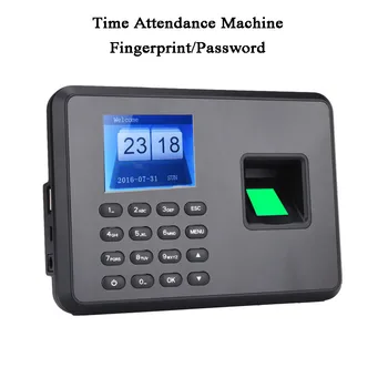 

DC5V Standalone Office Employee time attendance machine Fingerprint Code Password USB U disk excel export Spanish, Japanese