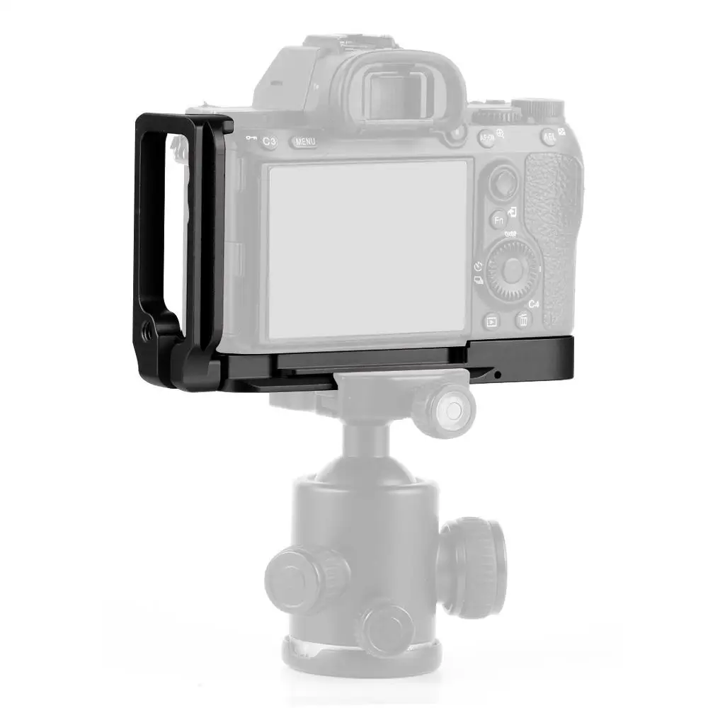 PULUZ 1/4 дюймов Вертикальная съемка Quick Release L пластина Кронштейн База держатель для sony A9(ILCE-9)/A7 III/A7R III