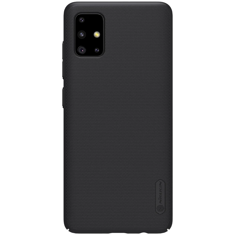NILLKIN для samsung Galaxy A51 чехол для samsung A51 чехол матовый щит твердый пластиковый чехол на заднюю панель чехол для телефона s - Цвет: Black