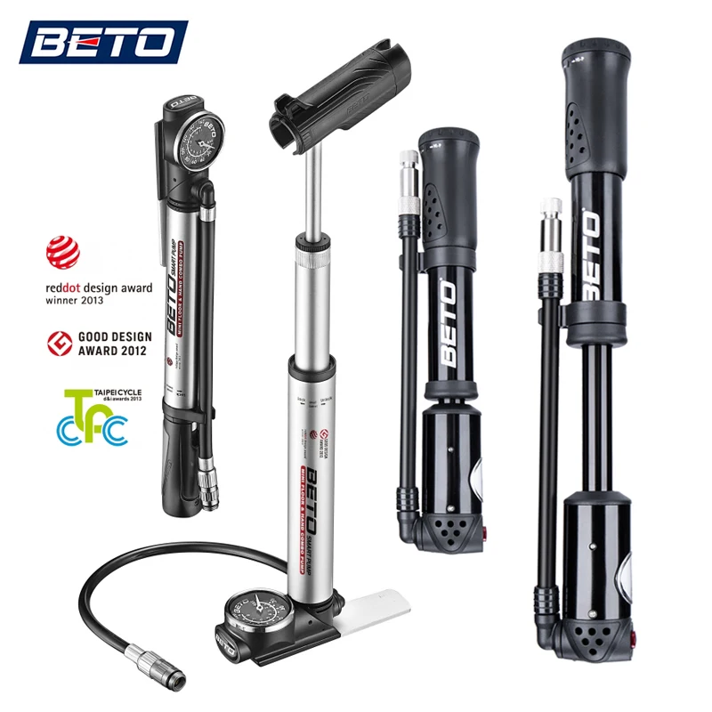 Насос велосипедный Beto портативный комбинированный насос с манометром 300psi