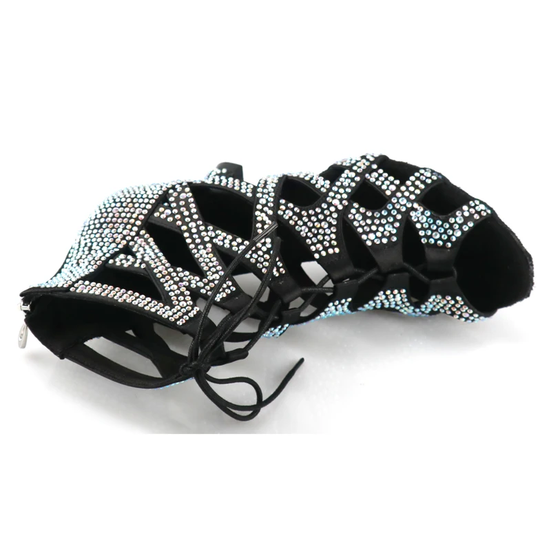 Samisoler 2019 New Latin Dance Shoesballroom latin dance shoes Pink Rhinestone Ballroom Shoes latce Shoes
