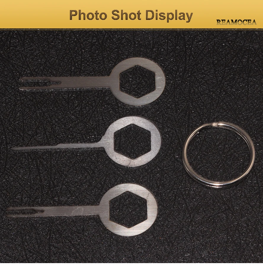 Reamocea 3Pcs Metal Car Terminal Removal Tool Kit Repair Tool Harness Wiring Crimp Pin Connector Extractor Accessories (2)