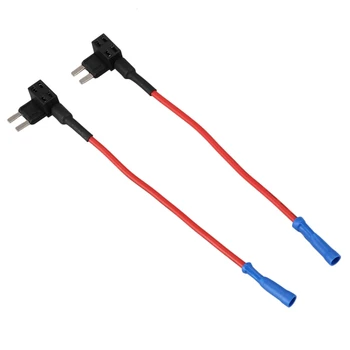 

10 Pack - 12V Car Add-a-circuit Fuse TAP Adapter Mini ATM APM Blade Fuse Holder