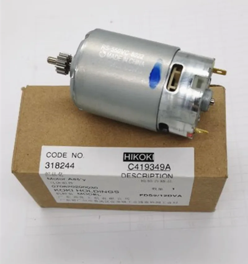 12 teeth 12V 9.6V Motor Genuine Parts 318244 for HITACHI DS12DVF3 FDS12DVA FDS9DVA DS9DVF3 DS12DVFA RS-550VC-8022 Motor azgiant 9 teeth left and right central door lock actuator motor for cadillac sts 2005 2011 oem replacement parts