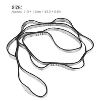 2pcs Yoga Extend Belt Adjustable Daisy Chains Strong Climbing Strap Multi Loop Nylon Strap Rope For Aerial Yoga Hammock / Camp 2