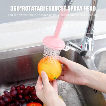 

Kitchen Spray Head 360 Degree Rotating Faucet Splash Sprinklers Water-Saving Faucet Nozzle Water Valve Double Shower Head