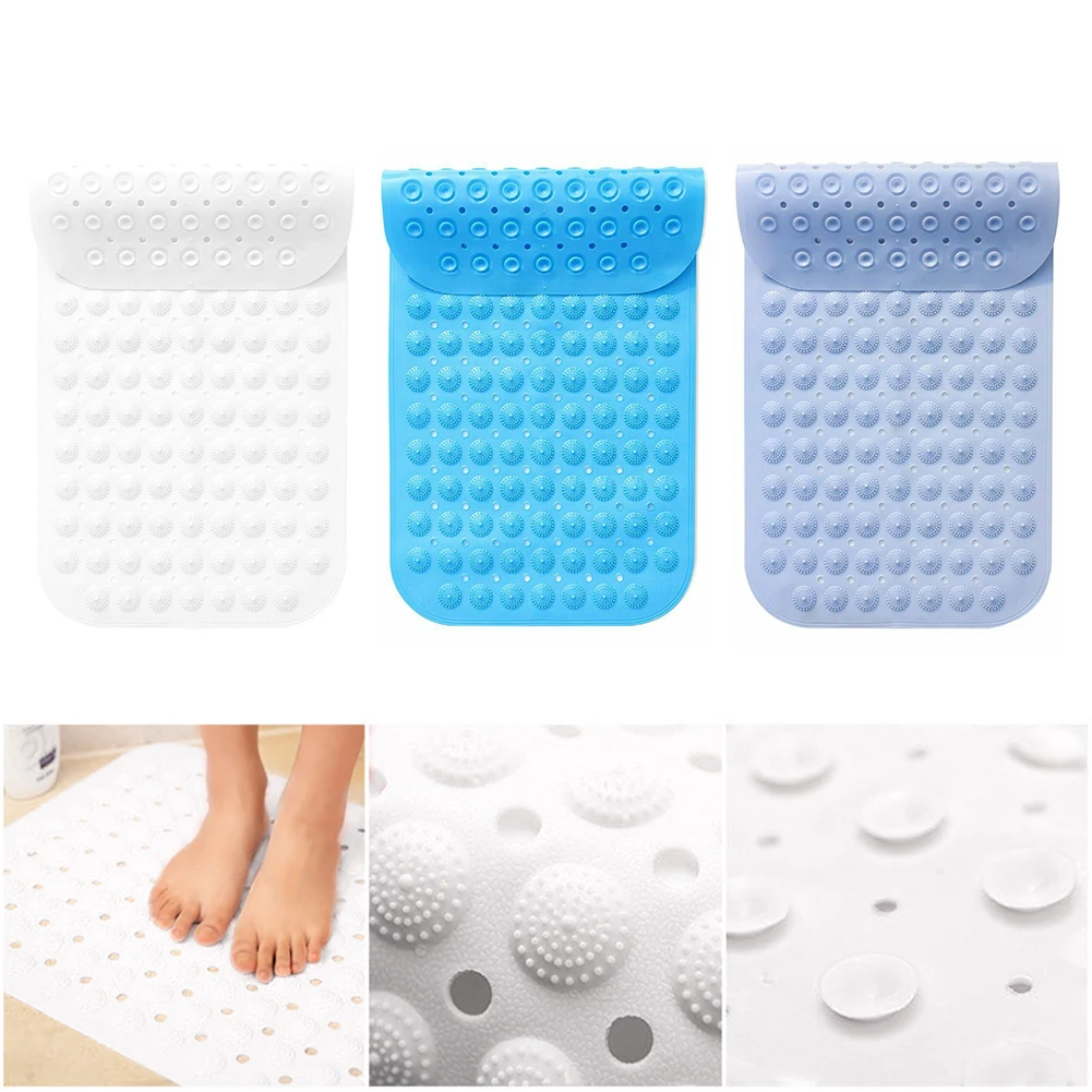 

3 Colors Hotel Home Bathroom PVC Rubber Floor Mats Environmentally Friendly Tasteless Hydrophobic Bathroom With Suction Cup Mat