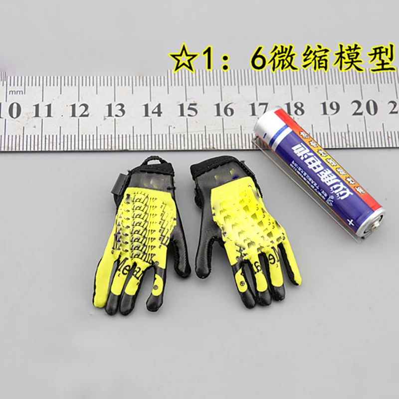 1 Pair 1/6 Scale Black Hand Gloves Action Figure for Doll Male Soldier Model 