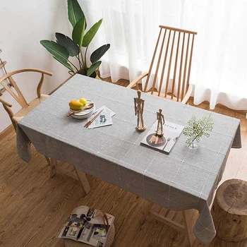 

Washable Plaid Tablecloth, Rectangular Tablecloth Is Perfect for Kitchen Dining Tabletop Buffet Decoration