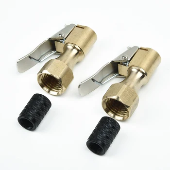 

4pcs Tire Chuck Set Air Closed Flow Lock On For Inflator Gauge Supplies