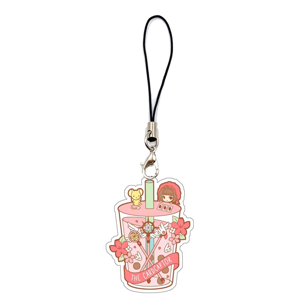 Achetez en gros Sakura Dessin Animé Porte-clés Acrylique Pendentif Porte- clés Accessoires Pour Bijoux Et Sac Cadeaux Promotionnels Chine et Porte- clés à 1.5 USD