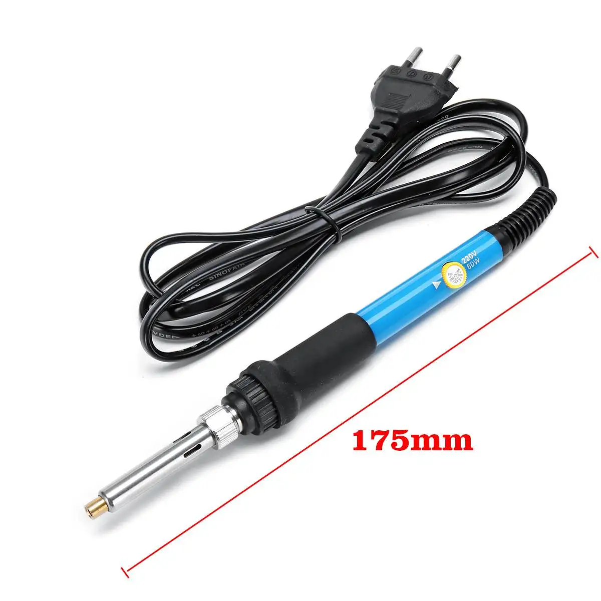 61Pcs/set 60w Adjustable Soldering Iron Carving Pyrography Tool Wood Embossing Burning Soldering Pen Set Welding Tips Kit