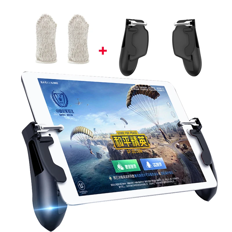 1 пара PUBG Mobie контроллер для Ipad игровой шутер L1R1 металлический триггер кнопка огня