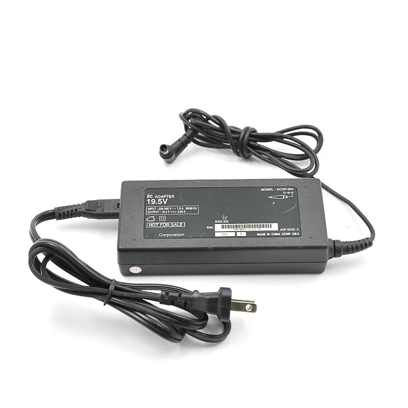 For Sony VAIO 19.5V 3.05A ACDP 004 AC Adapter Charger Power Supply + Power CordAC/DC Adapters