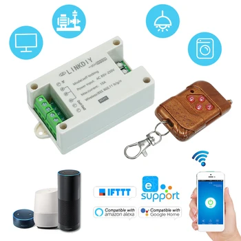 

eWeLink 433Mhz Smart Wifi Switch Wireless Remote Control Switch Module 2CH AC85-250V APP Control for Alexa Google Home