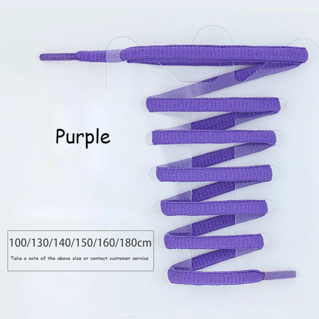 Oval Shoe laces 24 Color Half Round Athletic ShoeLaces for Sport/Running Shoes Shoe Strings 100/120/140/160/180cm Shoelace Purple