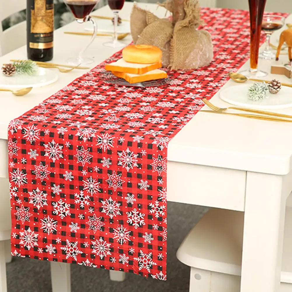 

183x36cm Christmas Table Runner Snowflake Elk Runner Decoration Table Runners Modern Table Cover Christmas Decorations for Home