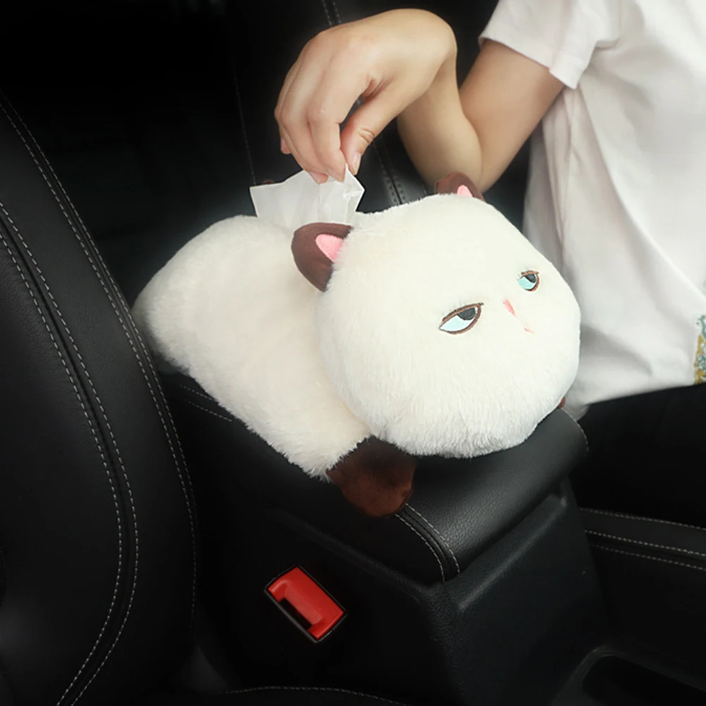 

Portable Paper Box Creative Cartoon Cute Tissue Box Universal Car Armrest Box Tissue Box Car Interior Products Car Accessories