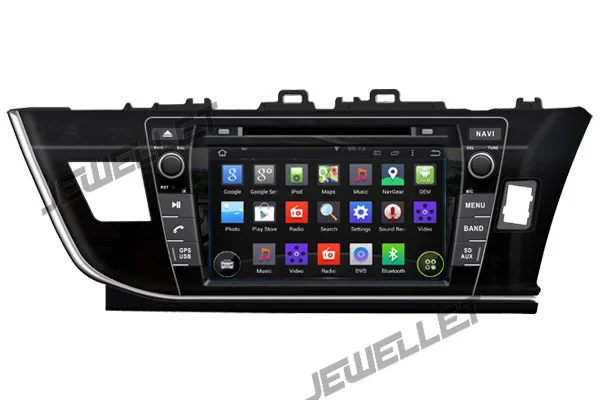 Clearance Quad core 1024*600 HD screen Android 9.0 Car DVD GPS radio Navigation for Toyota Corolla 2014-2016 right hand drive 4