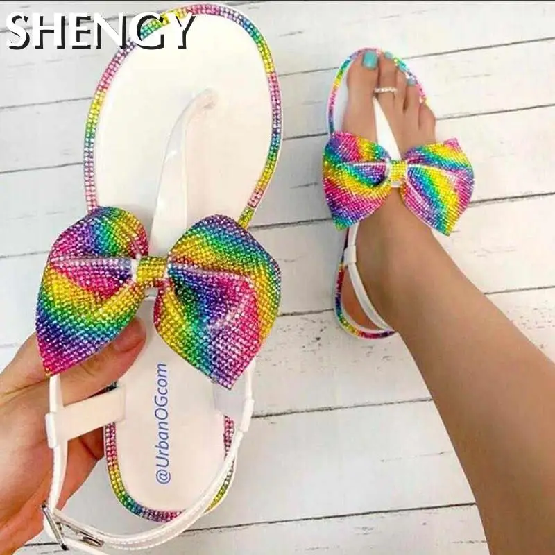 rainbow ladies sandals