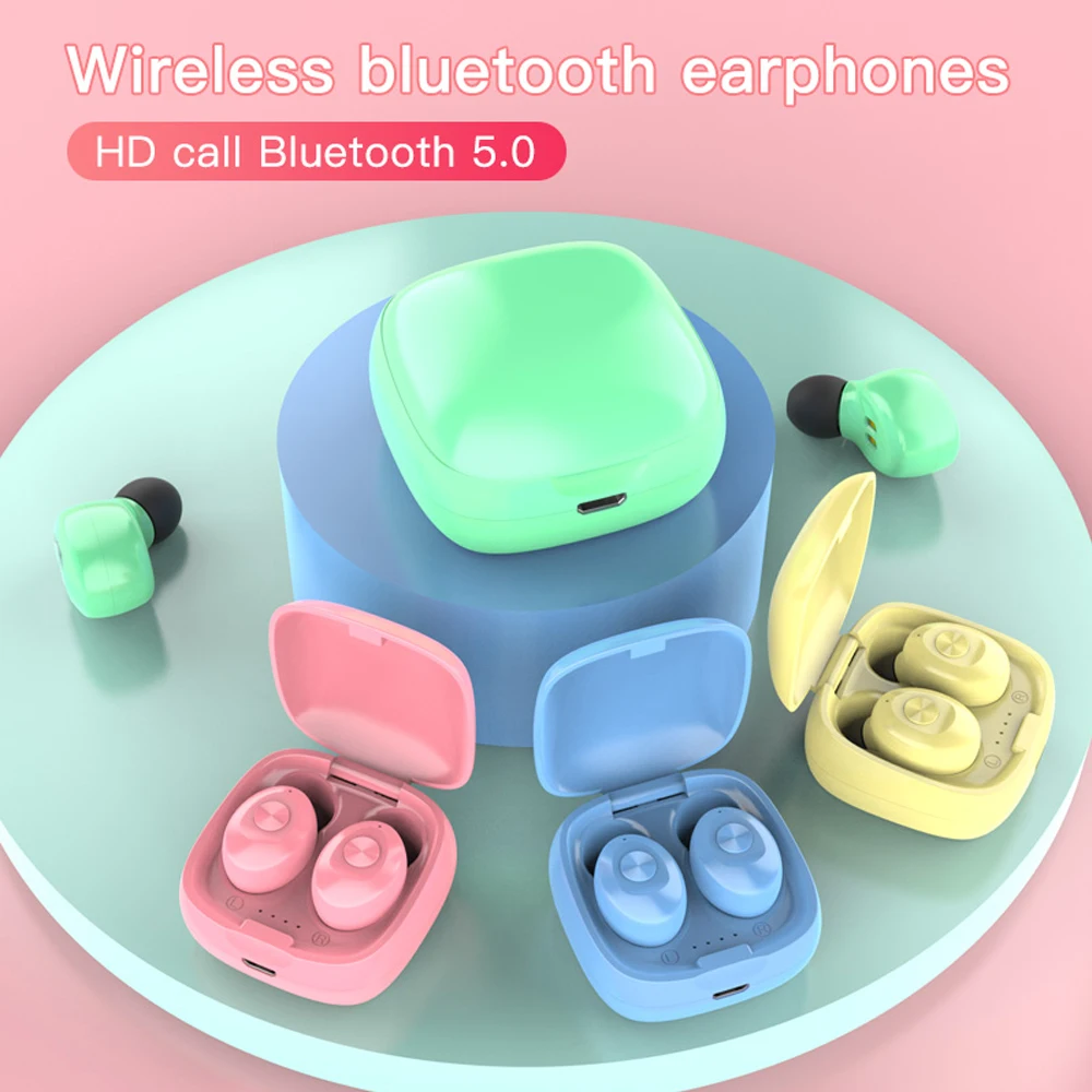 TWS Wireless Headset 5 0 True Bluetooth Earbuds 3D Stereo Sound Earphones with Charging Box IPX5 Waterproof Sports Earpiece