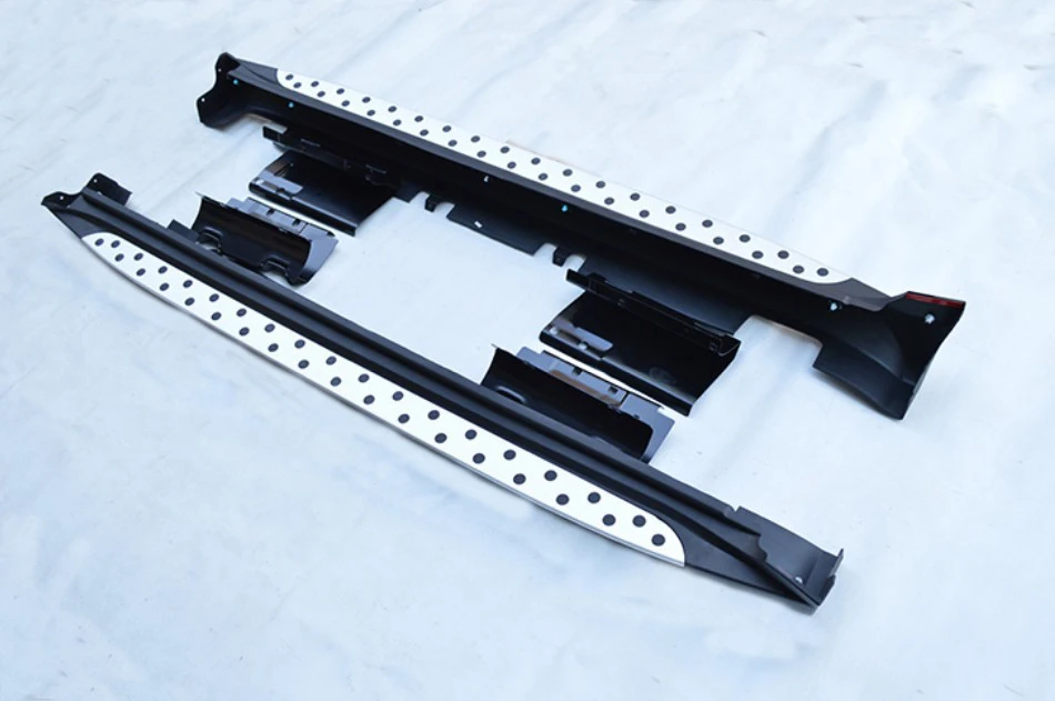 Боковая подножка nerf bar для Ssangyong Korando C 2011 2014 2019 матовый авиационный алюминиевый
