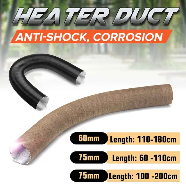 42/60/75mm Car Air Heater Ducting Pipe Hose Line Heater Tube for Diesel