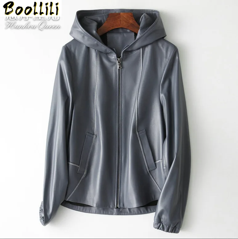 

Boollili Genuine Leather Jacket 100% Real Sheepskin Coat Spring Autumn Jacket Women Clothes 2020 Korean Baseball Jackets