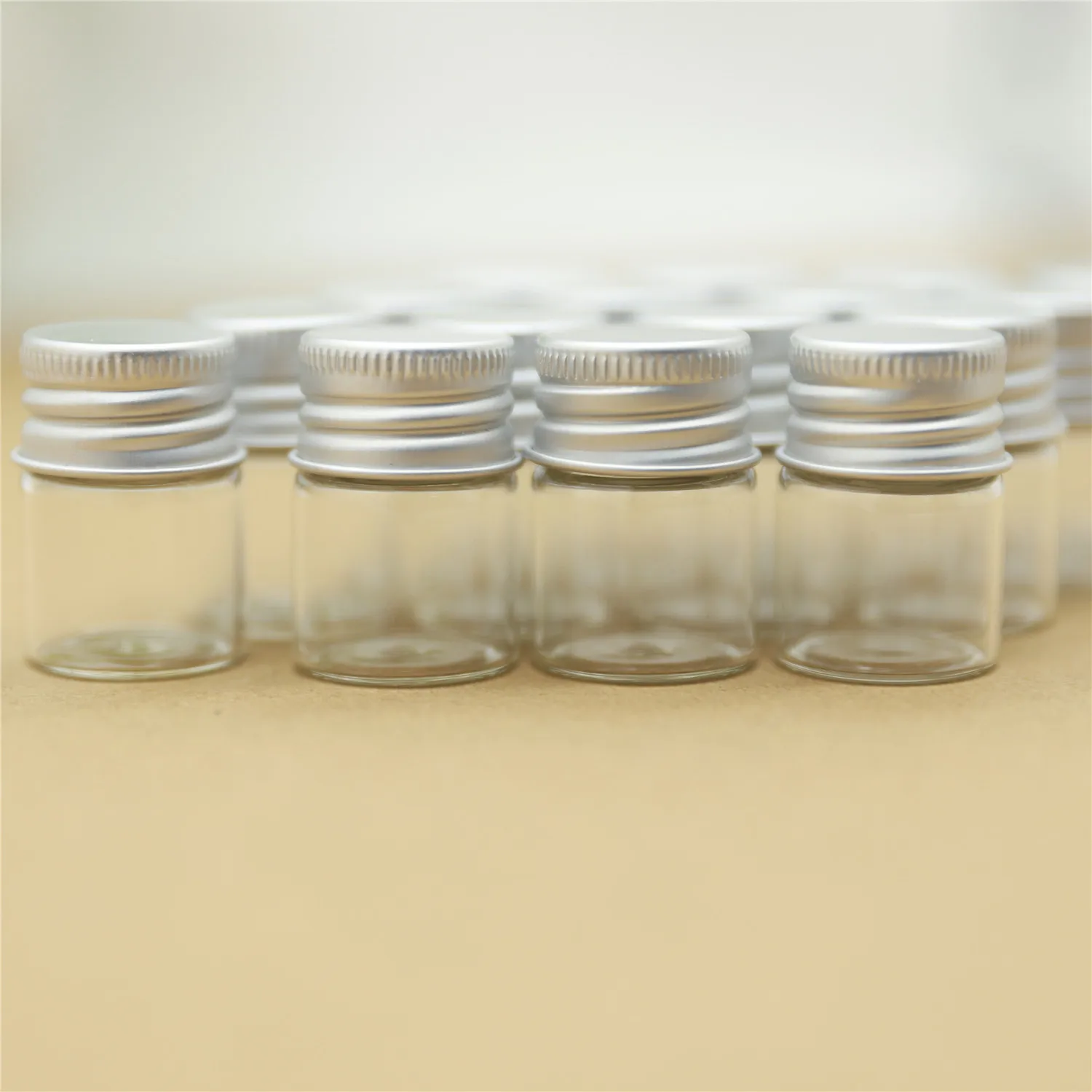 BULK LOT Smalll Glass Jars With Airtight Lids 70ml Mini Glass