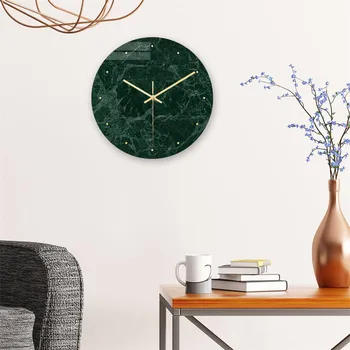 

1 Pcs Nordic Modern Marble Wall Clock Modern Minimalist Bedroom Art Clocks Personality Creative Living Room Fashion Wall Watch