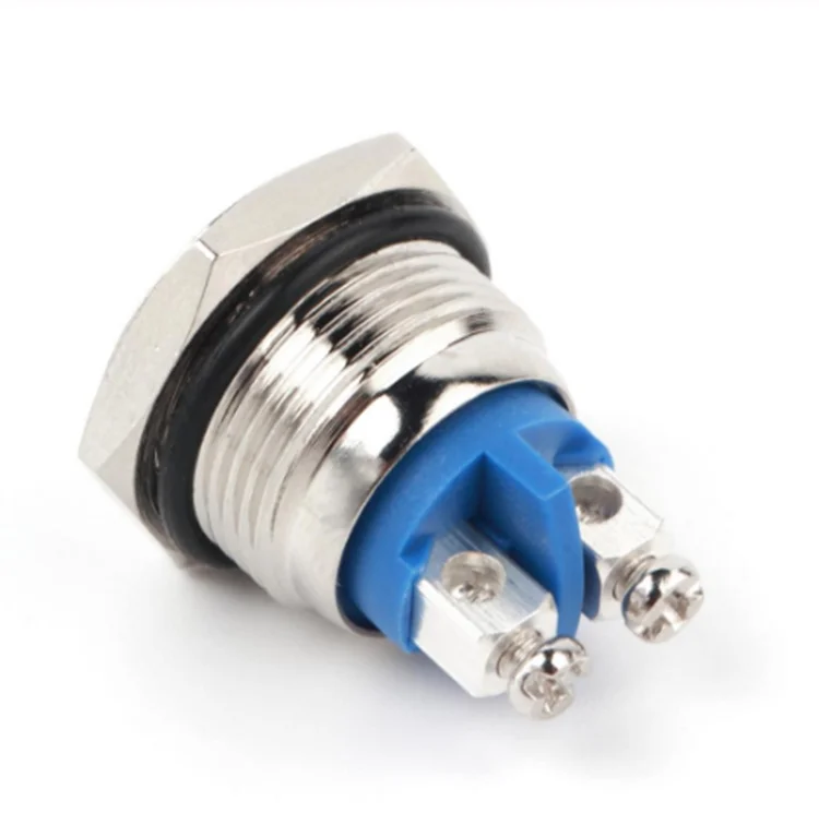 16mm Metal Push Button Switch LED Light Self lock Momentary Latching Car Start Button Power Button