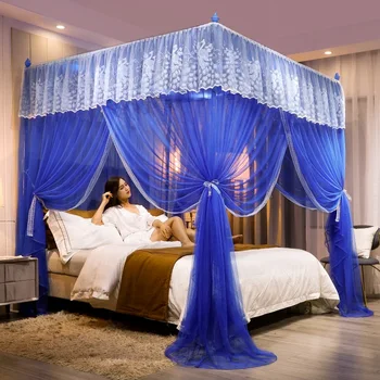 

2020 New Floor-Type 3-Door Princess Mosquito Net 1.2/1.5/1.8 M Court Mosquito Net