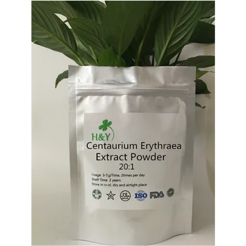 

150-1000g Free Shipping Tausendguldenkraut/Centaury minor/Centaurium Umbellatum Extract Powder 20:1 In Stock