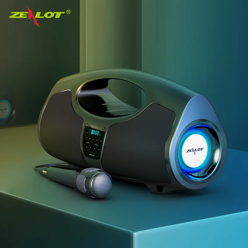 100% Оригинальный сабвуфер Zealot P1 портативная Bluetooth-колонка беспроводная уличная