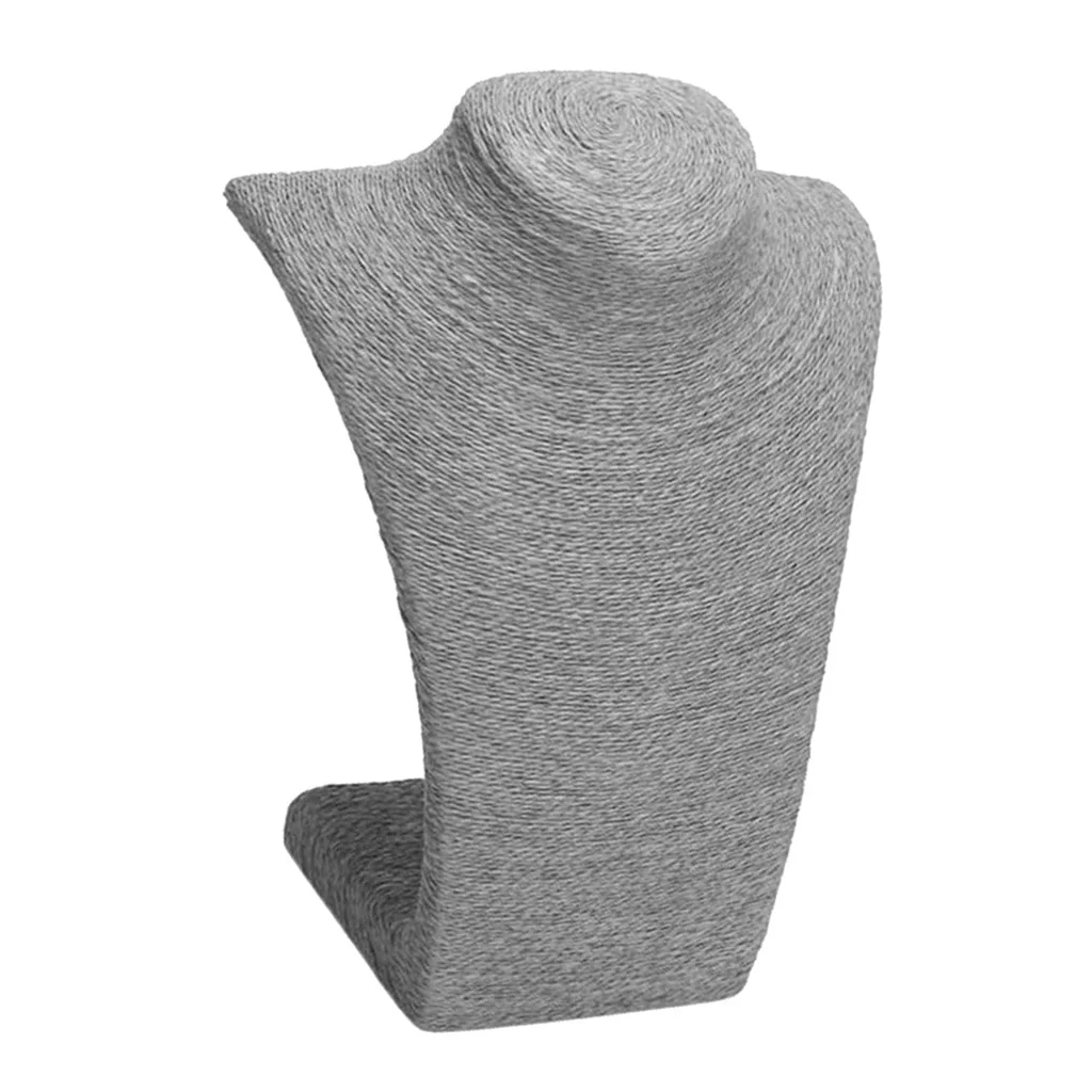 Necklace Pendant Display Bust Mannequin Jewelry Display Stand Holder