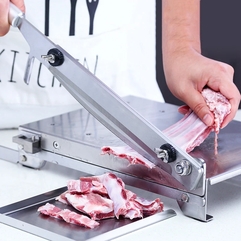 13.5 Inch Meat Slicer Bone Cutting Machine Minced Lamb Bone Meat Cutter Machine Chicken Duck Fish Stainless Steel Household